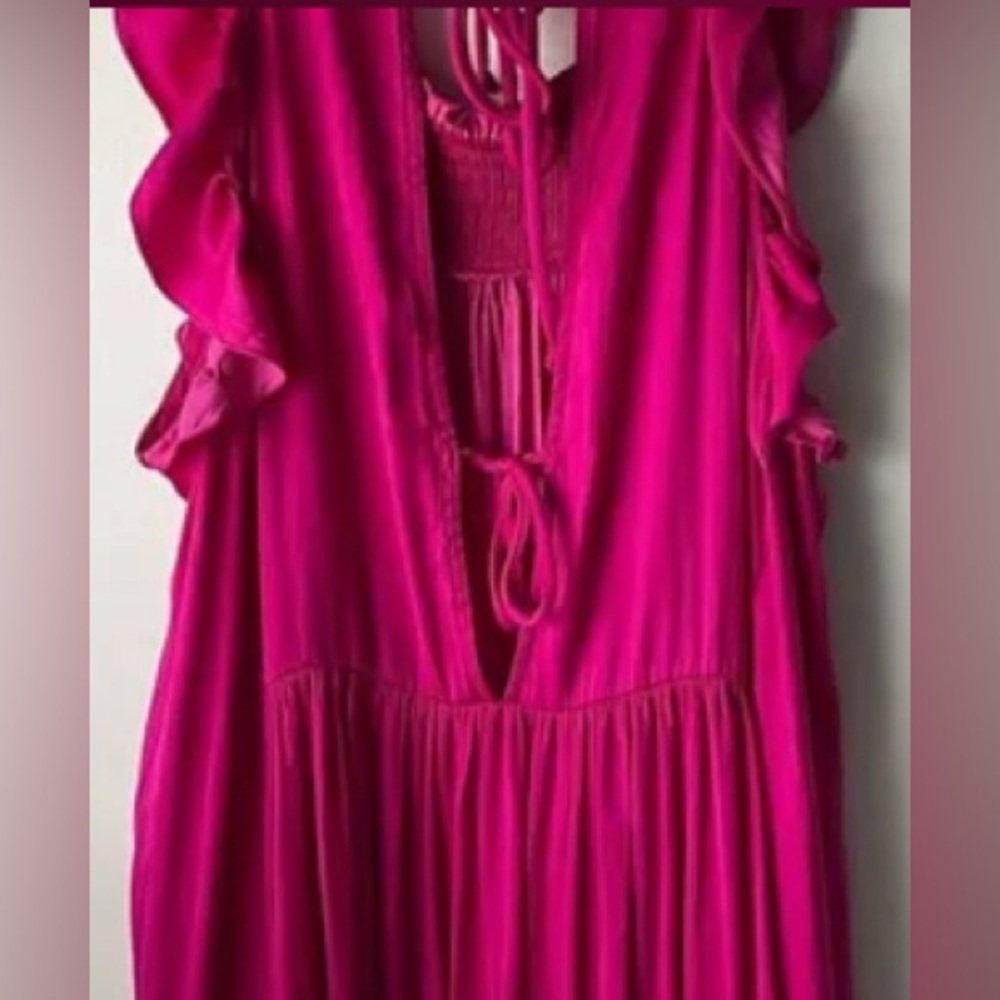 Intimately Free People Want Your Love Mini Dress in Deep Orchid - Size Large. - Picture 2 of 6